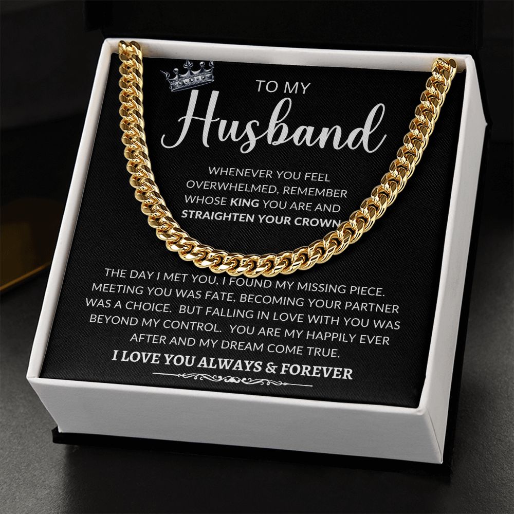 To My Husband | Cuban Link Chain