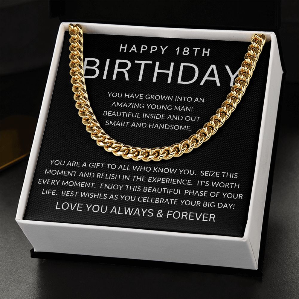 Happy 18th Birthday | Cuban Link Chain