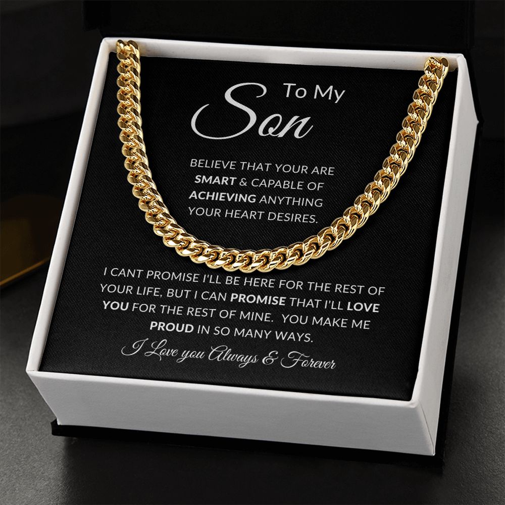 To My Son | Cuban Link Charin | Smart, Achieving