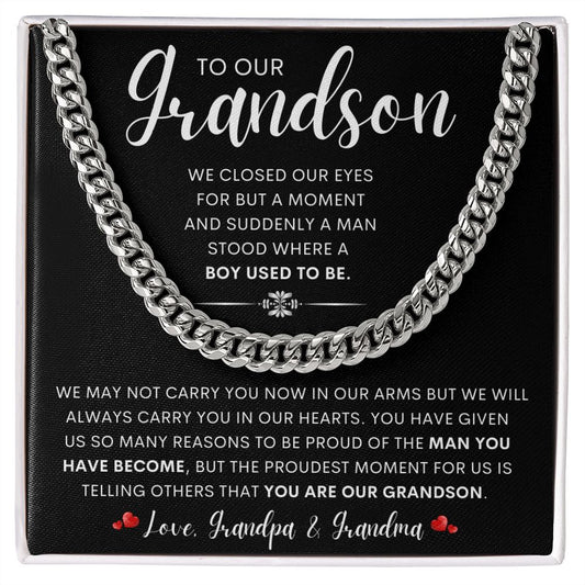 To Our Grandson | Birthday gift, Gift from grandma, Gift from grandpa, graduation gift