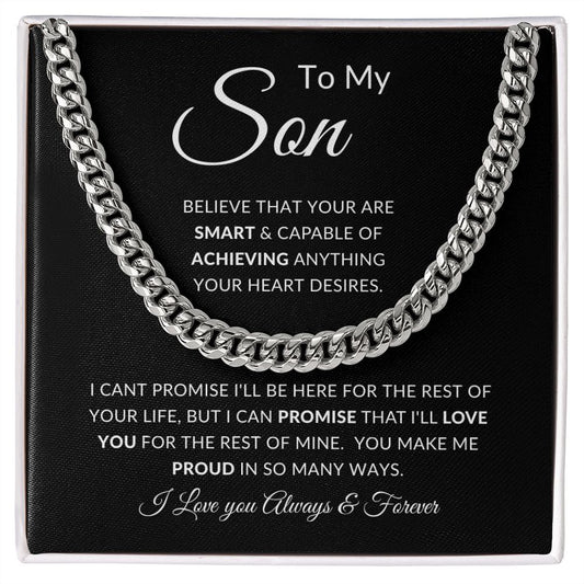 To My Son | Cuban Link Charin | Smart, Achieving