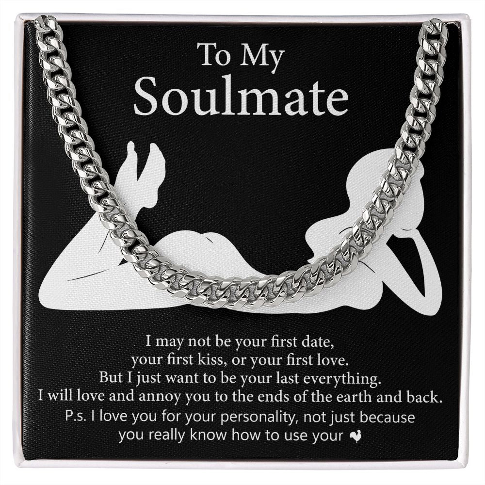 TO MY SOULMATE | CUBAN CHAIN LINK | Soulmate necklace, To My soulmate, Soulmate gift, Anniversary gift