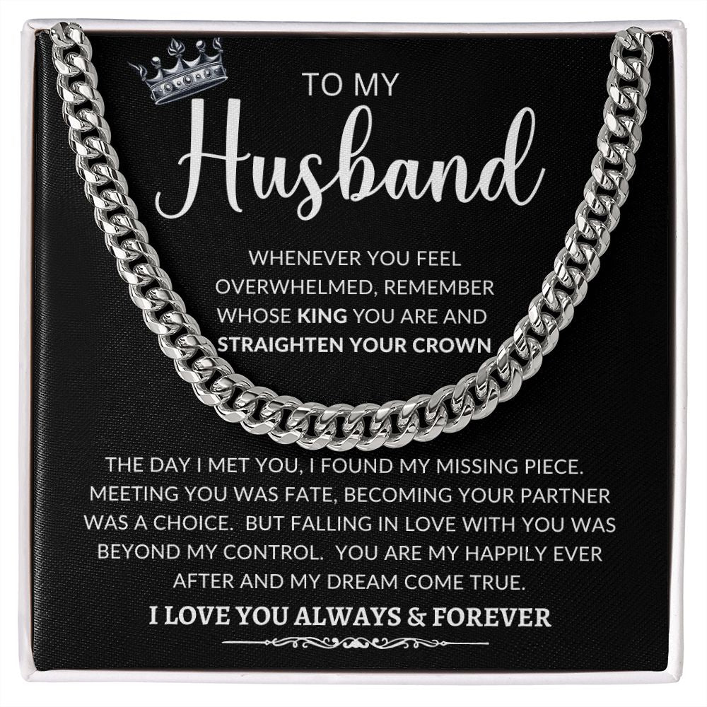 To My Husband | Cuban Link Chain