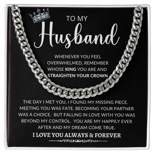 To My Husband | Cuban Link Chain