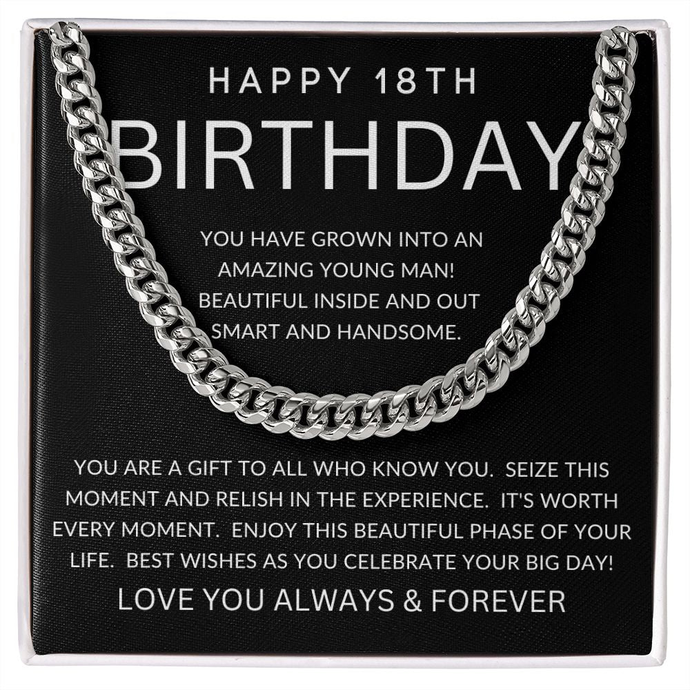 Happy 18th Birthday | Cuban Link Chain