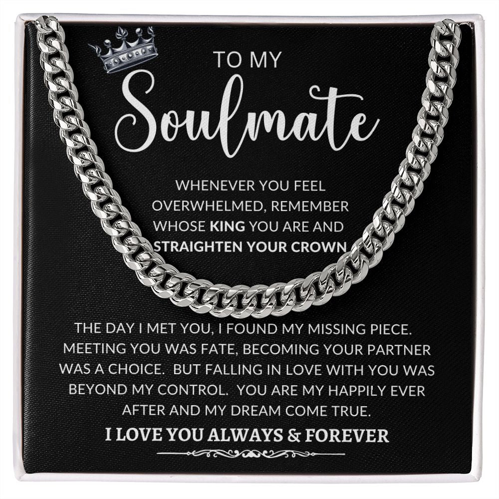 To My Soulmate | Cuban Link Chain