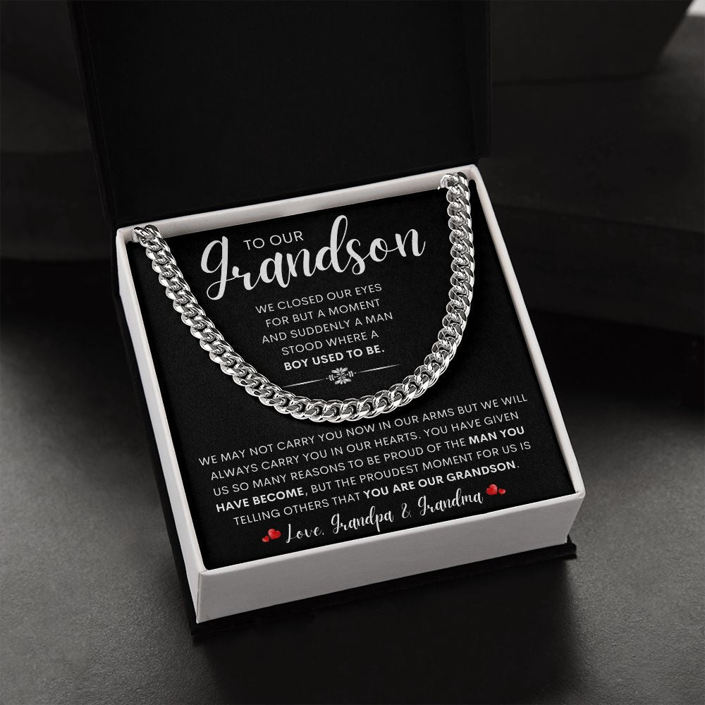 To Our Grandson | Birthday gift, Gift from grandma, Gift from grandpa, graduation gift