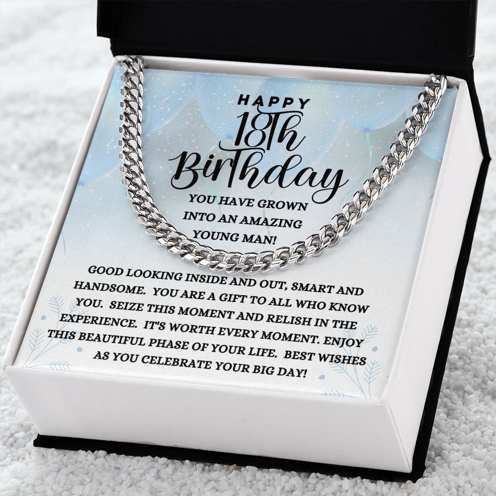 Happy 18th Birthday | Cuban Link Chain