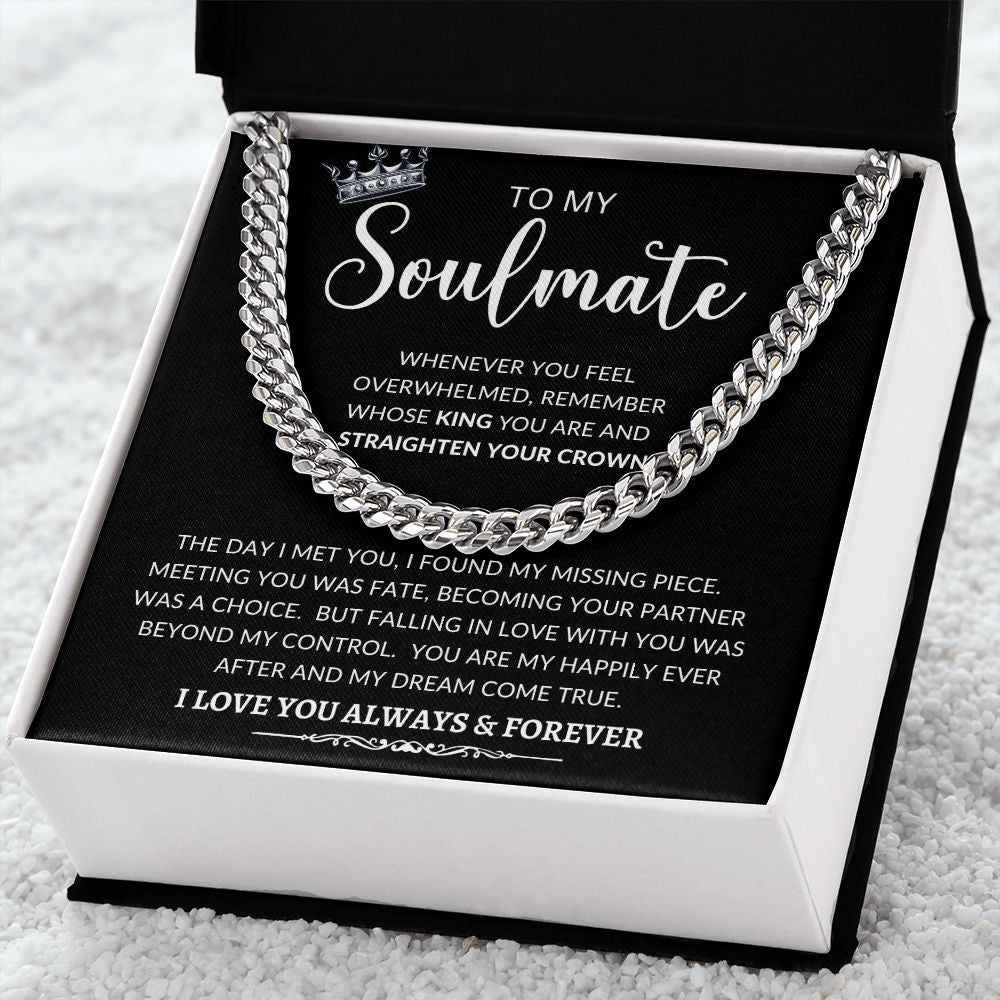 To My Soulmate | Cuban Link Chain