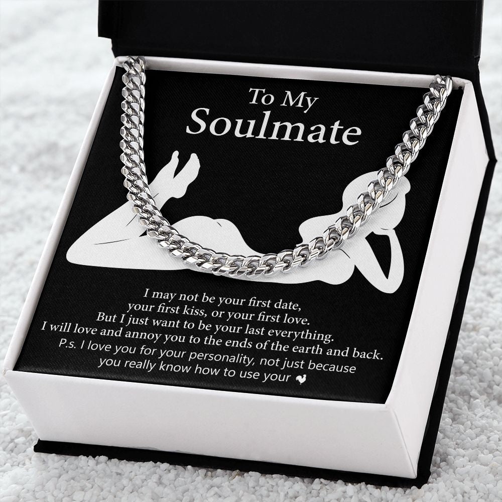 TO MY SOULMATE | CUBAN CHAIN LINK | Soulmate necklace, To My soulmate, Soulmate gift, Anniversary gift