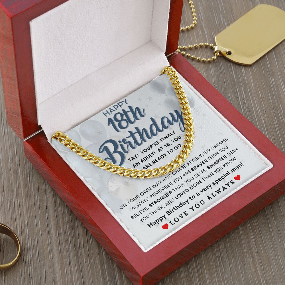 Happy 18th Birthday | Cuban Link Chain