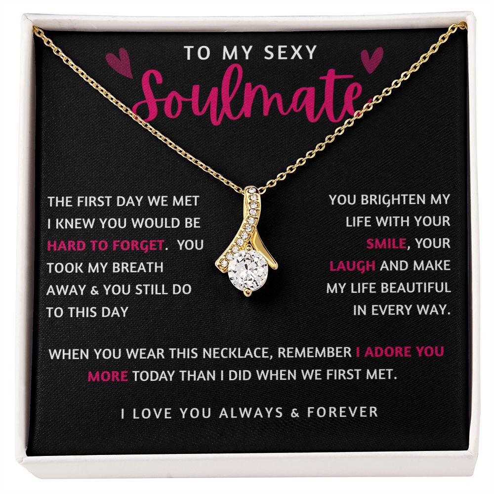 To My Soulmate | Alluring Beauty Necklace | Gift for soulmate, Anniversary gift, Girlfriend necklace, Gift for wife, Birthday gift