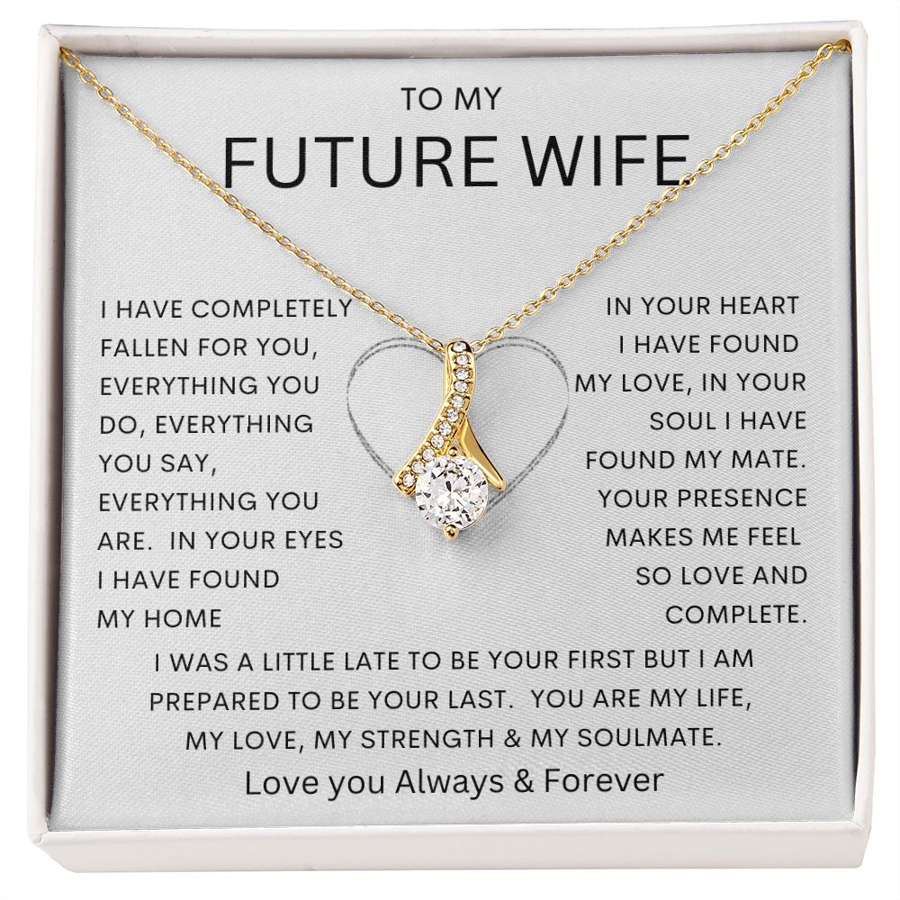 TO MY FUTURE WIFE | Alluring Beauty necklace |  Soulmate gift, Anniversary gift, Gift for soulmate Wife necklace to my soulmate