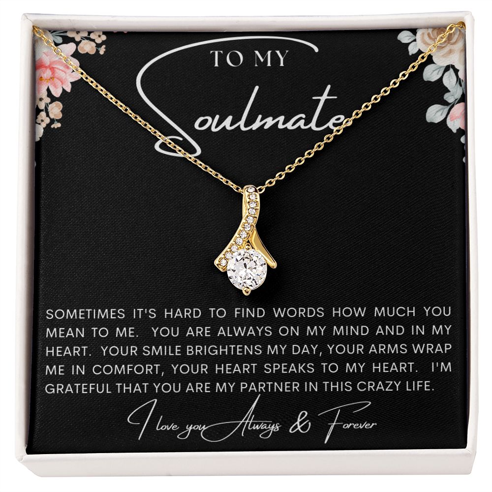 TO MY SOULMATE | Alluring Beauty necklace | To My Soulmate, Gift for soulmate, Anniversary gift, Girlfriend necklace, Gift for wife, Birthday gift