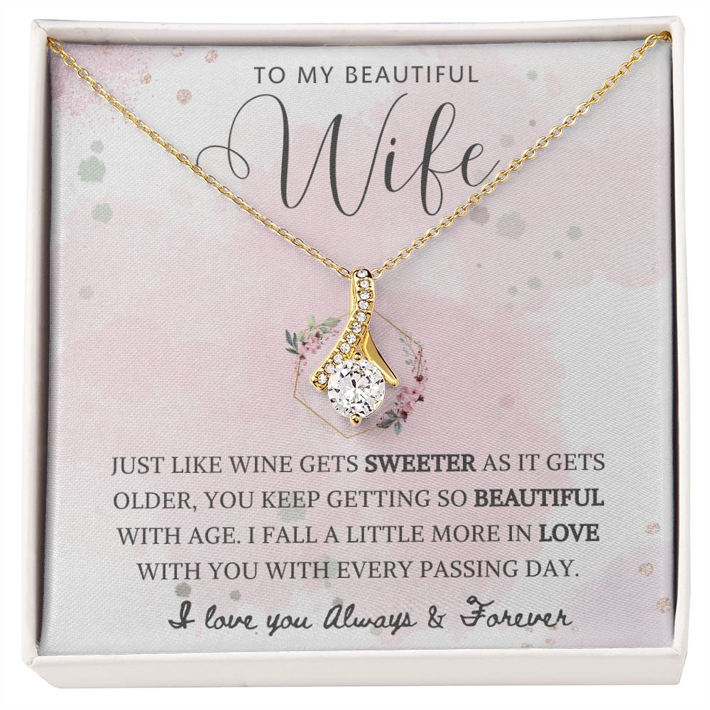 To My Beautiful Wife | Alluring Beauty Necklace | So Beautiful