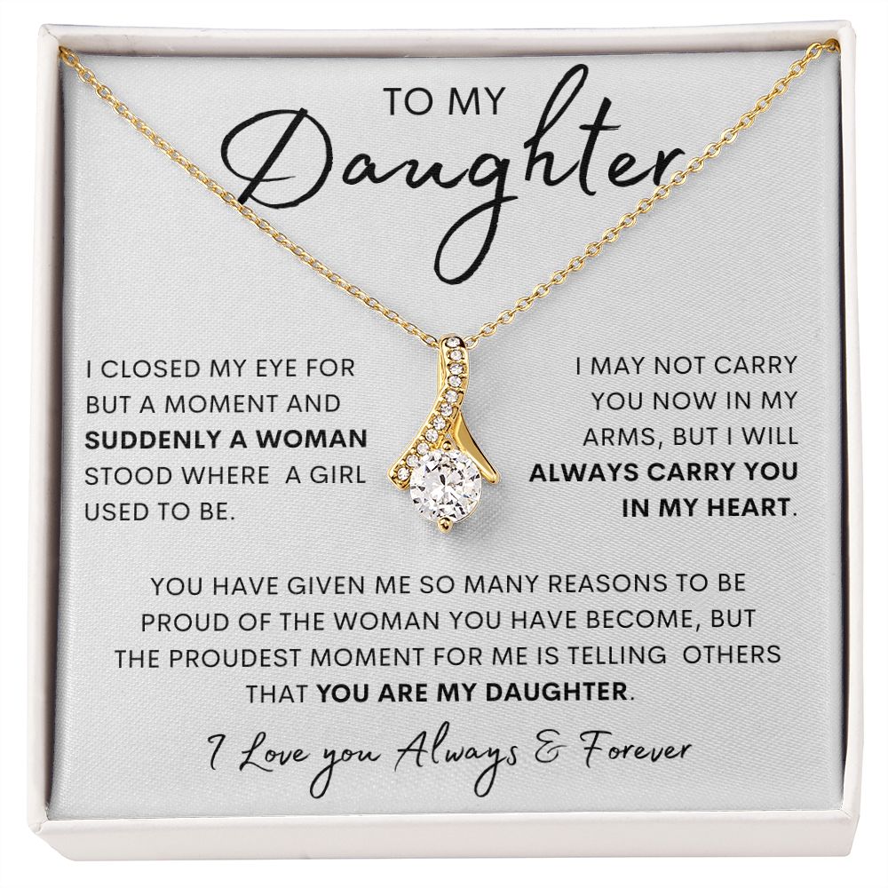 TO MY DAUGHTER | Alluring Beauty necklace | Gift For Daughter, Birthday Gift, To My Daughter Gift, Daughter Birthday, Gift For Her, Daughter Necklace, Anniversary Gift, Mother Daughter Gift, Dad To Daughter Gift