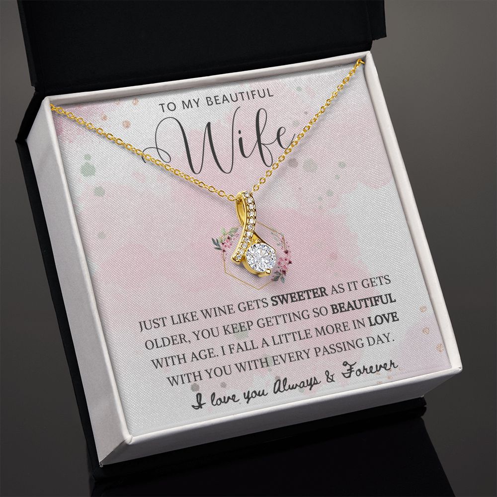 To My Beautiful Wife | Alluring Beauty Necklace | So Beautiful