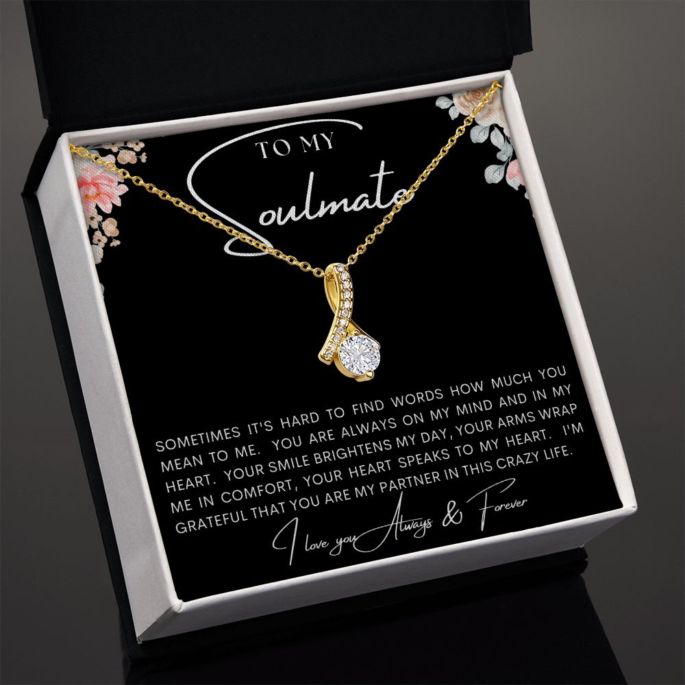 TO MY SOULMATE | Alluring Beauty necklace | To My Soulmate, Gift for soulmate, Anniversary gift, Girlfriend necklace, Gift for wife, Birthday gift