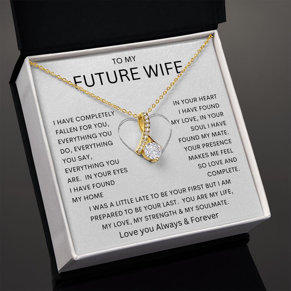 TO MY FUTURE WIFE | Alluring Beauty necklace |  Soulmate gift, Anniversary gift, Gift for soulmate Wife necklace to my soulmate