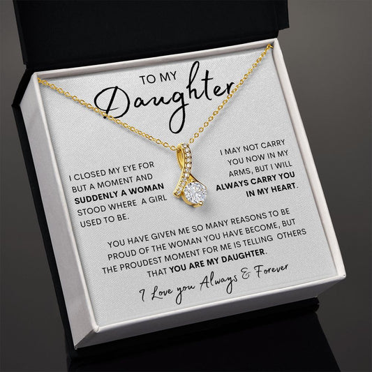 TO MY DAUGHTER | Alluring Beauty necklace | Gift For Daughter, Birthday Gift, To My Daughter Gift, Daughter Birthday, Gift For Her, Daughter Necklace, Anniversary Gift, Mother Daughter Gift, Dad To Daughter Gift