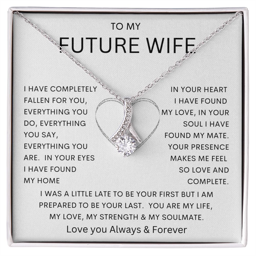 TO MY FUTURE WIFE | Alluring Beauty necklace |  Soulmate gift, Anniversary gift, Gift for soulmate Wife necklace to my soulmate
