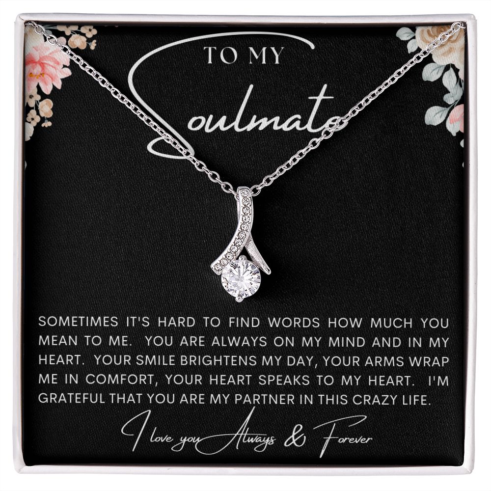 TO MY SOULMATE | Alluring Beauty necklace | To My Soulmate, Gift for soulmate, Anniversary gift, Girlfriend necklace, Gift for wife, Birthday gift