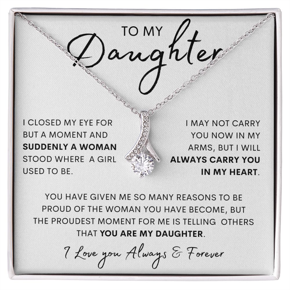 TO MY DAUGHTER | Alluring Beauty necklace | Gift For Daughter, Birthday Gift, To My Daughter Gift, Daughter Birthday, Gift For Her, Daughter Necklace, Anniversary Gift, Mother Daughter Gift, Dad To Daughter Gift
