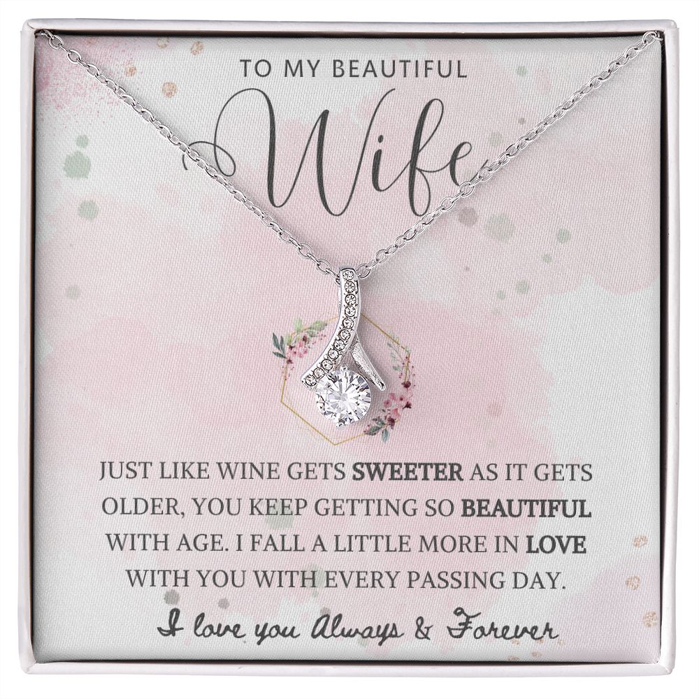 To My Beautiful Wife | Alluring Beauty Necklace | So Beautiful