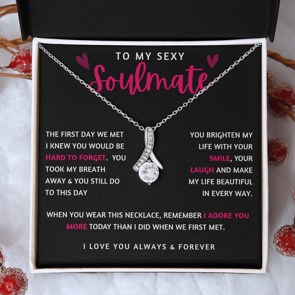 To My Soulmate | Alluring Beauty Necklace | Gift for soulmate, Anniversary gift, Girlfriend necklace, Gift for wife, Birthday gift
