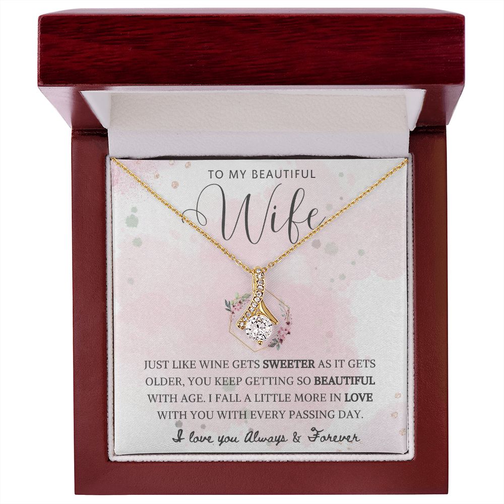 To My Beautiful Wife | Alluring Beauty Necklace | So Beautiful