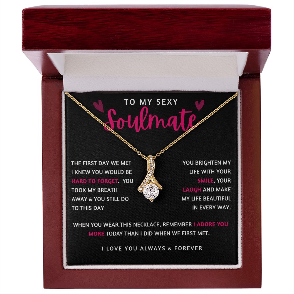 To My Soulmate | Alluring Beauty Necklace | Gift for soulmate, Anniversary gift, Girlfriend necklace, Gift for wife, Birthday gift
