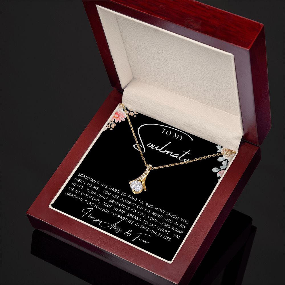 TO MY SOULMATE | Alluring Beauty necklace | To My Soulmate, Gift for soulmate, Anniversary gift, Girlfriend necklace, Gift for wife, Birthday gift