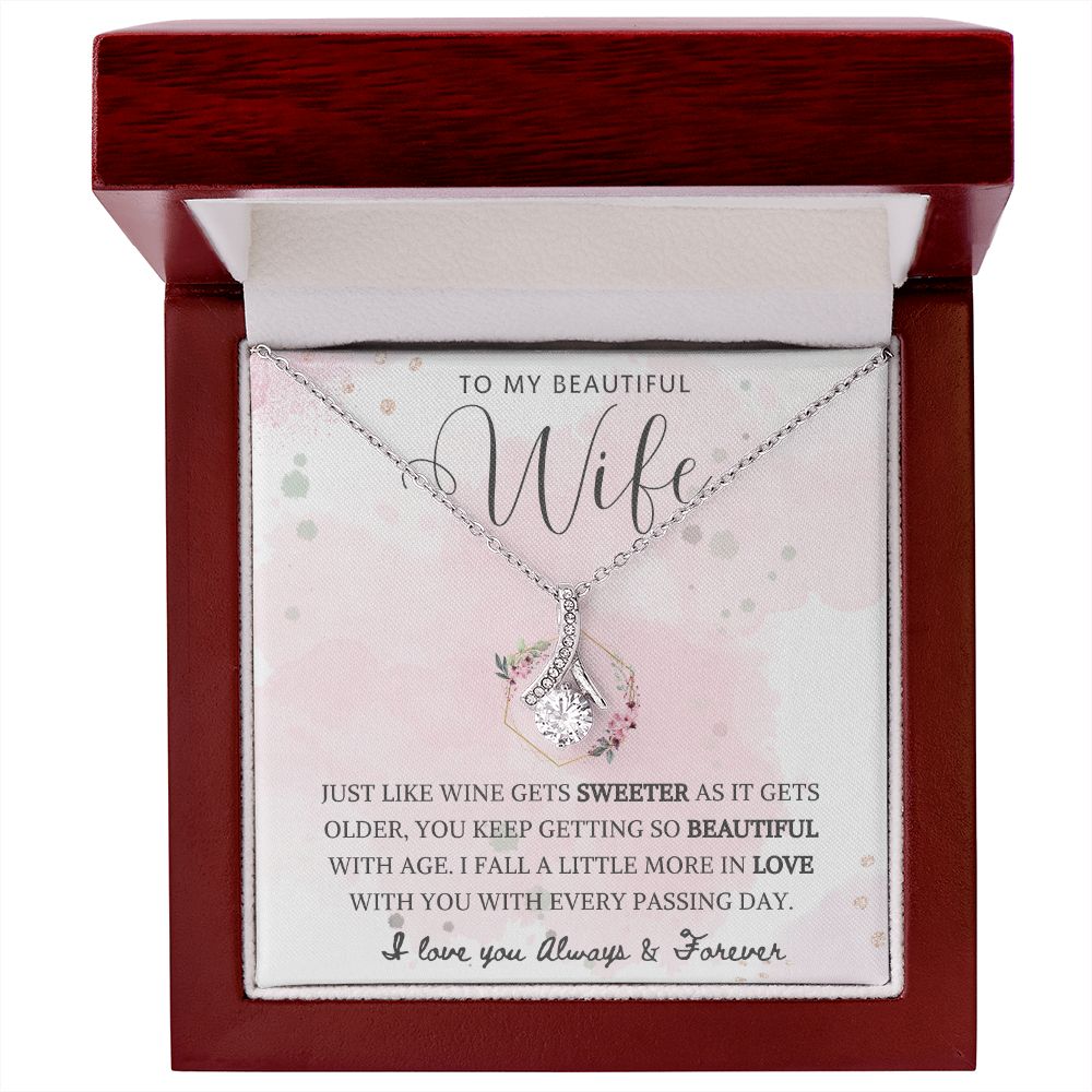 To My Beautiful Wife | Alluring Beauty Necklace | So Beautiful