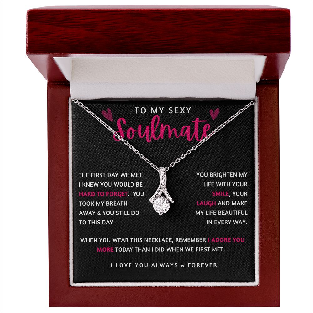 To My Soulmate | Alluring Beauty Necklace | Gift for soulmate, Anniversary gift, Girlfriend necklace, Gift for wife, Birthday gift