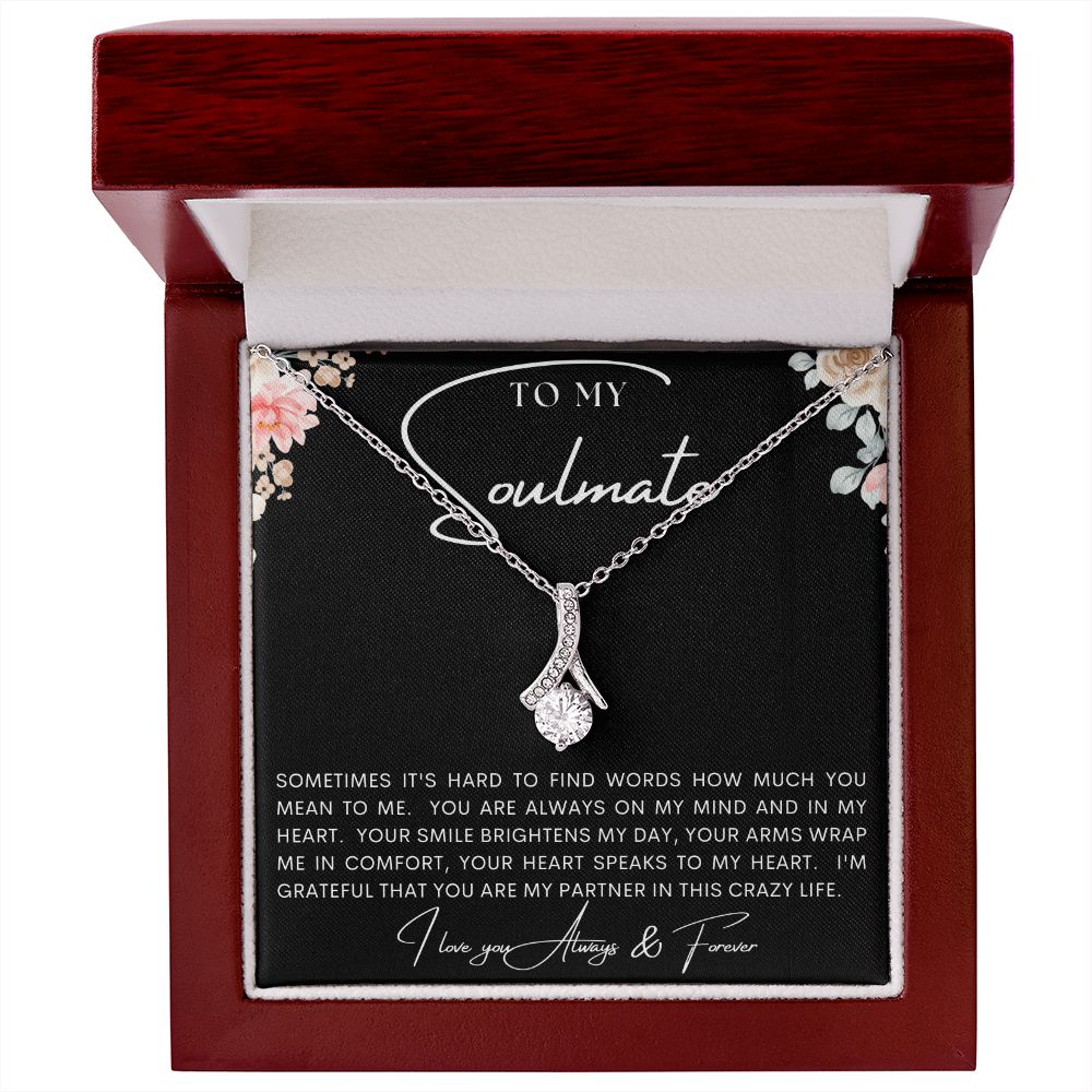 TO MY SOULMATE | Alluring Beauty necklace | To My Soulmate, Gift for soulmate, Anniversary gift, Girlfriend necklace, Gift for wife, Birthday gift