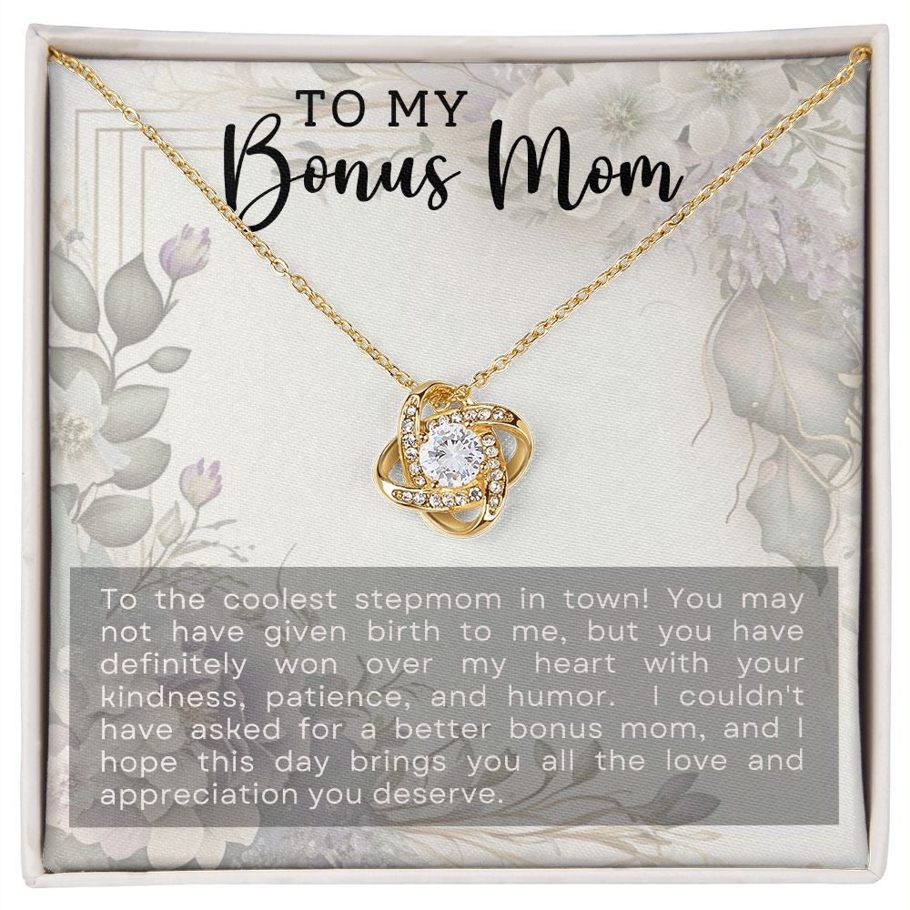 To My Bonus Mom | Love Knot Necklace