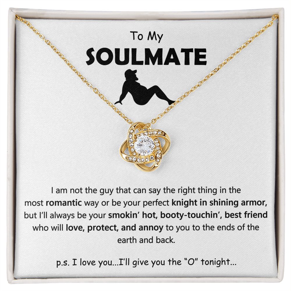 TO MY SOULMATE | Love Knot Necklace | Soulmate necklace, Soulmate gift, Anniversary gift, Wife necklace, Gift for her
