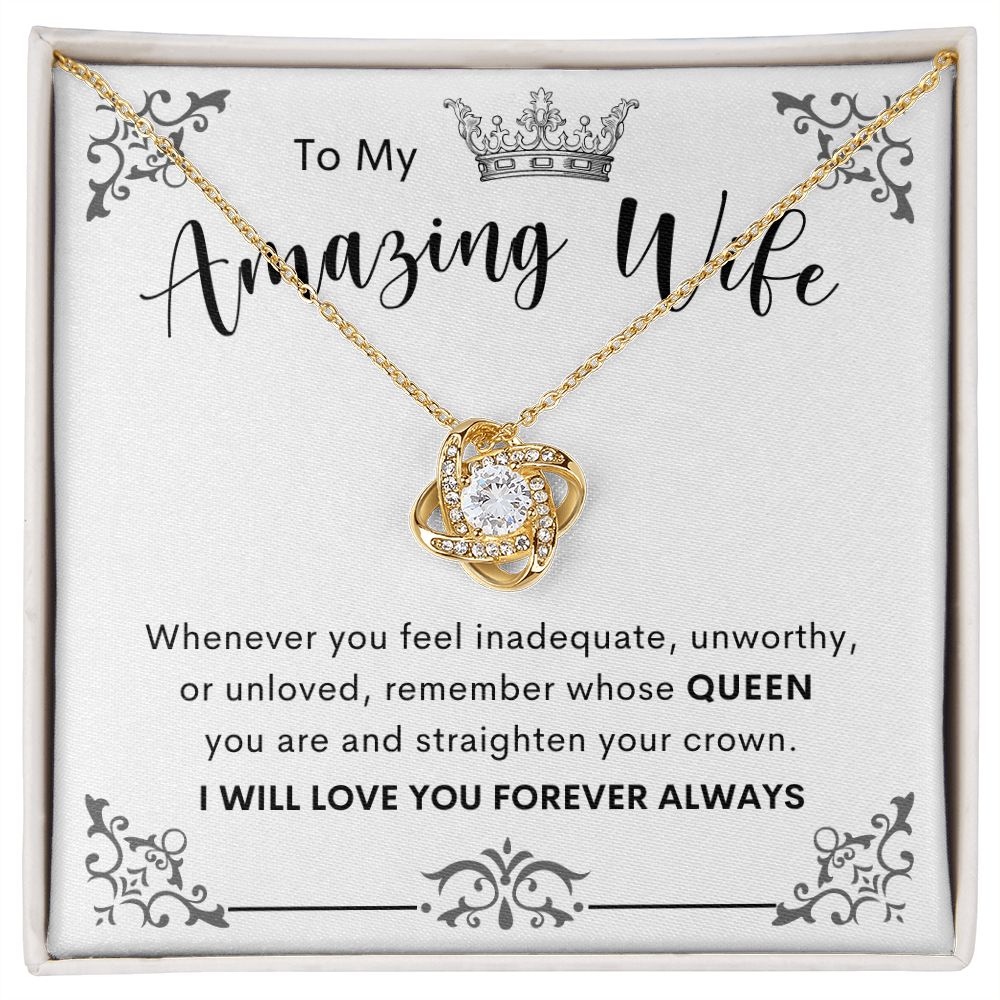 To My Amazing Wife | Love Knot Necklace