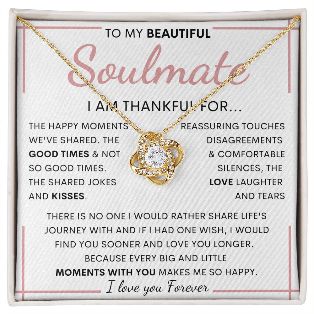 To My Beautiful Soulmate | Gift for soulmate, Anniversary necklace, Gift for Wife, Birthday gift