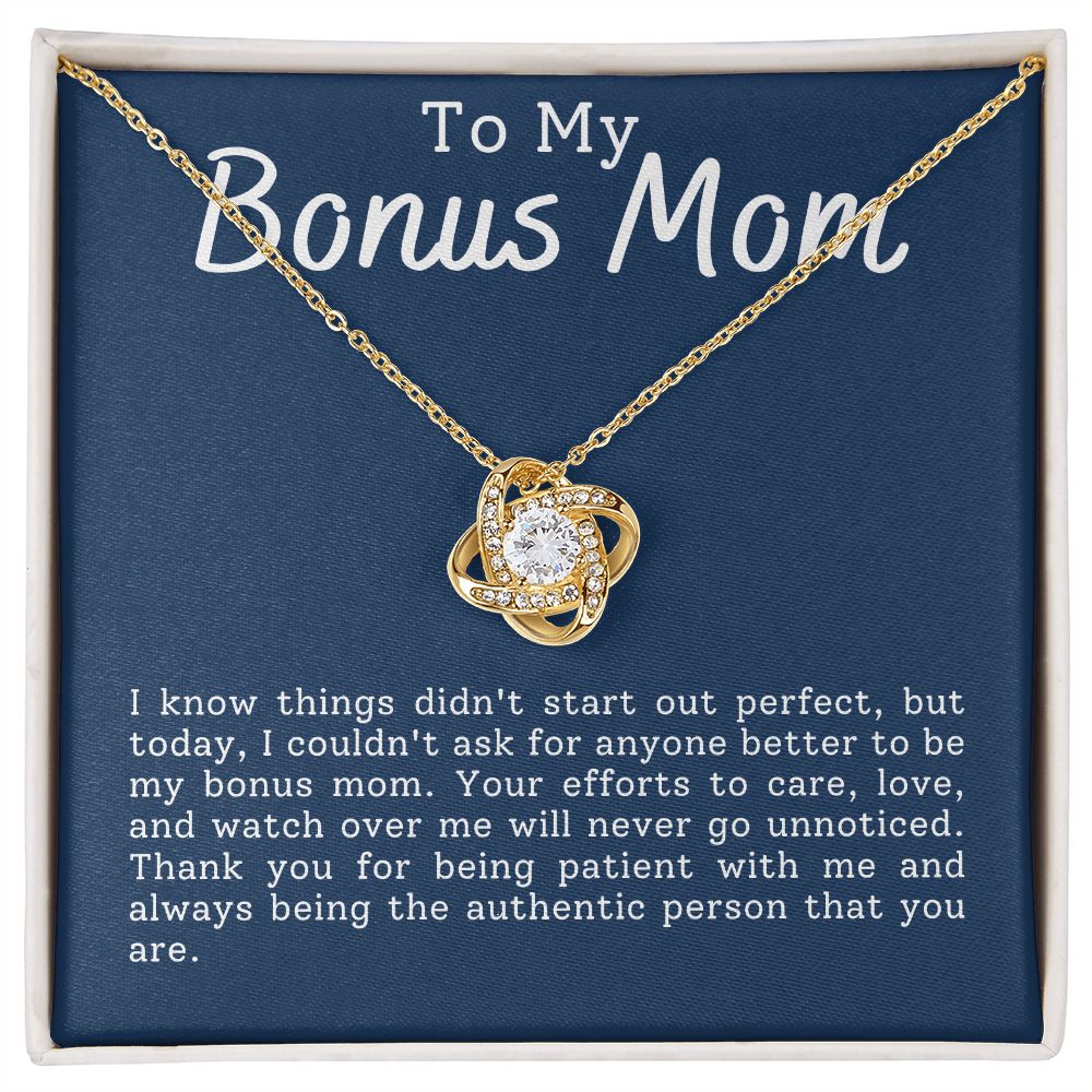 To My Bonus Mom | Love Knot Necklace