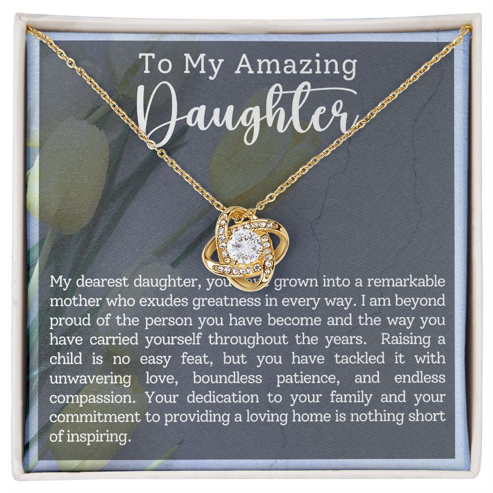 To My Amazing Daughter | Love Knot Necklace