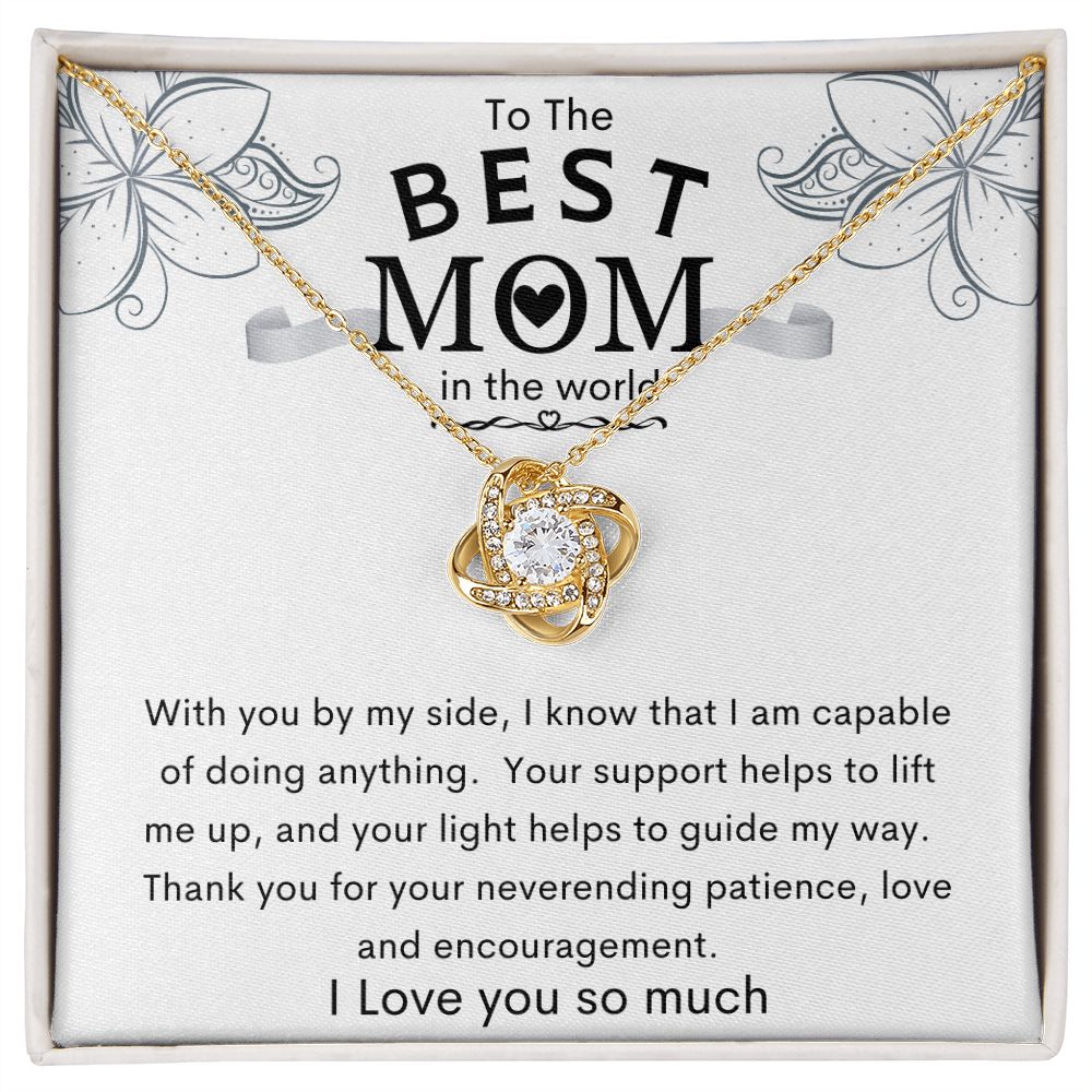 To the Best Mom in the World | Love Knot Necklace