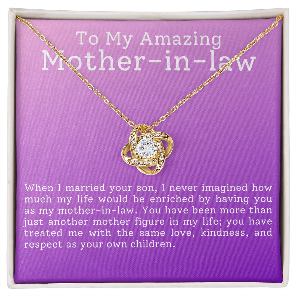 To My Amazing Mother-in-Law | Love Knot Necklace