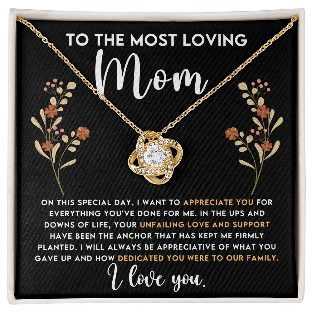 To The Most Loving Mom | Love Knot Necklace