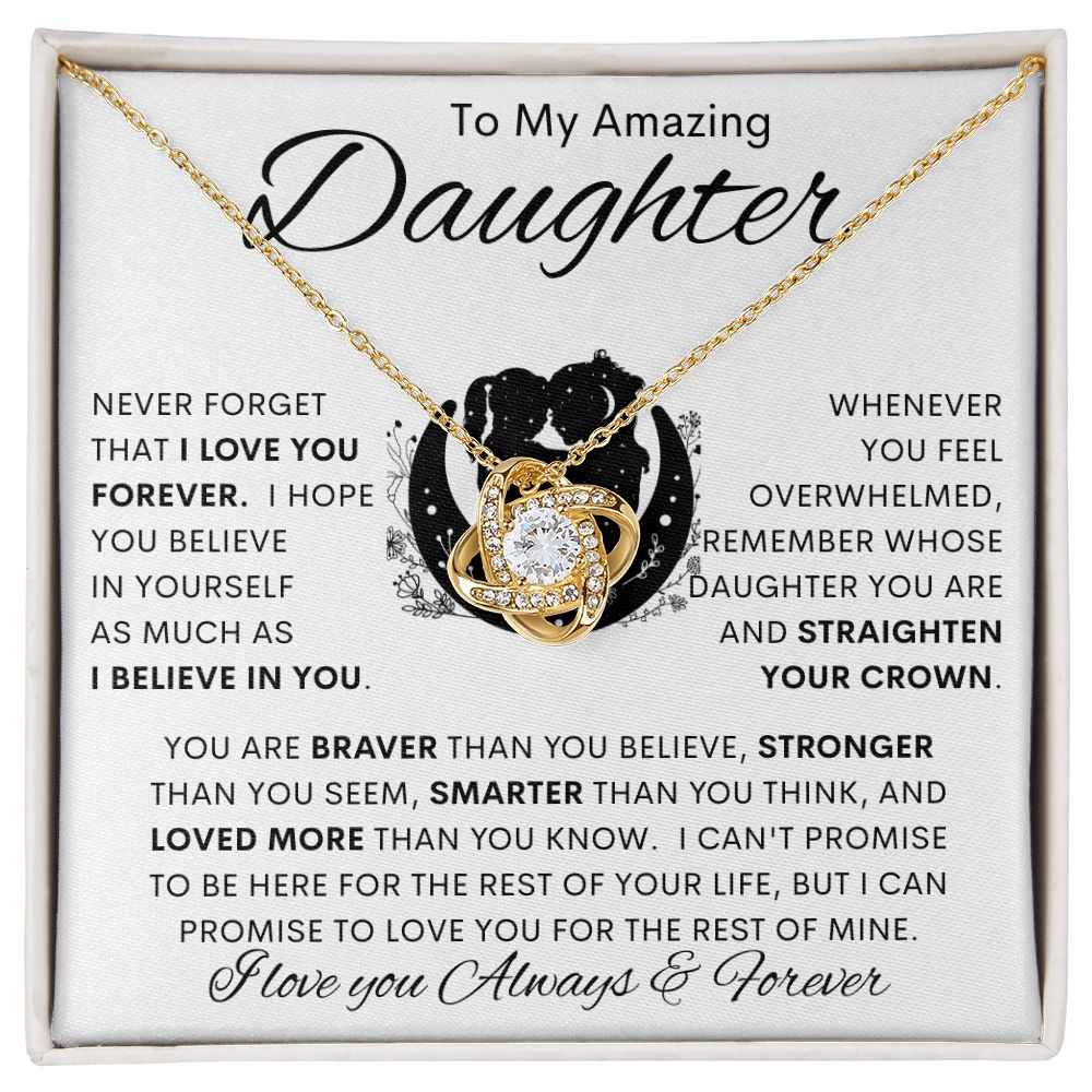 To My Amazing Daughter | Love Knot Necklace