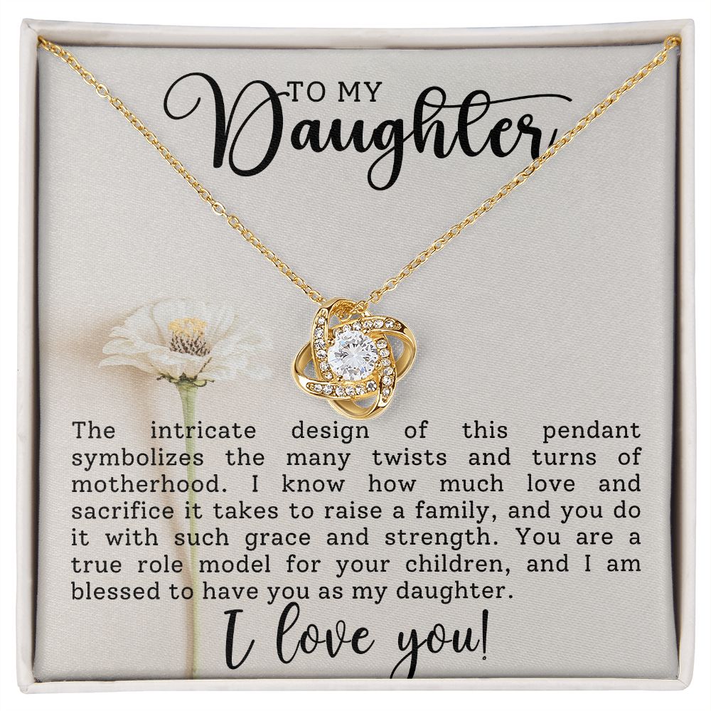 To My Daughter | Love Knot Necklace