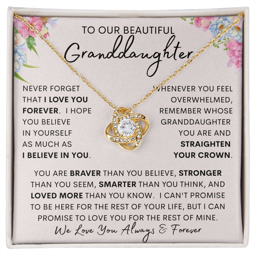 TO OUR BEAUTIFUL GRANDDAUGHTER | To my granddaughter, Birthday gift, Gift from grandma, Gift from grandpa