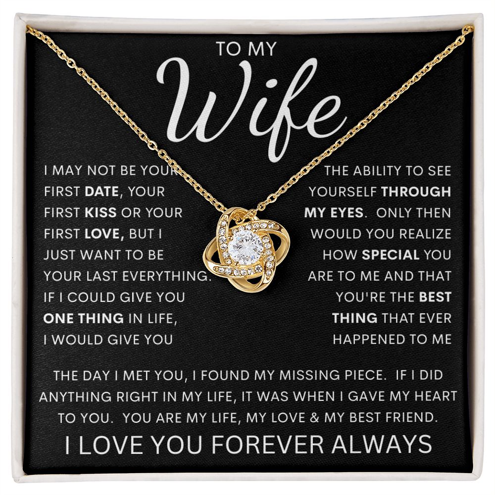 To My Wife | Love Knot Necklace