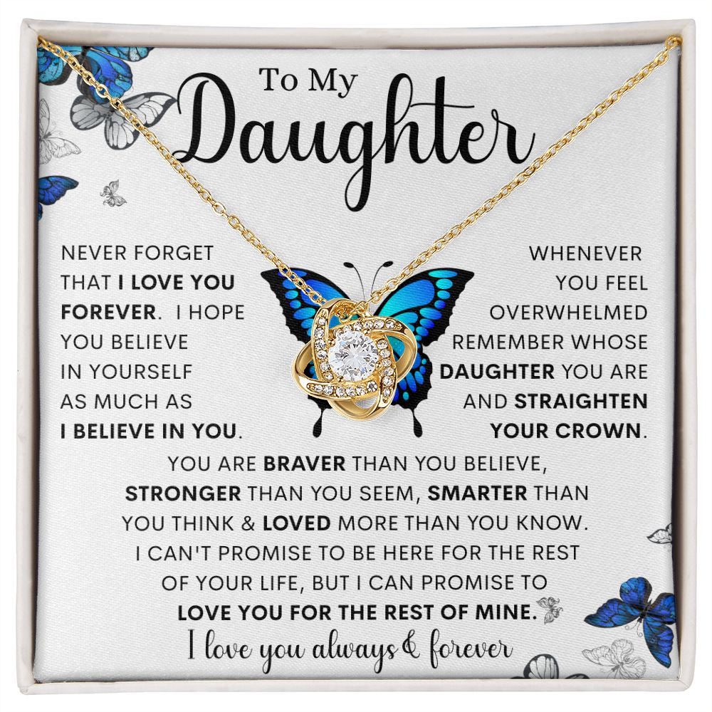 To My Daughter | Love Knot Necklace