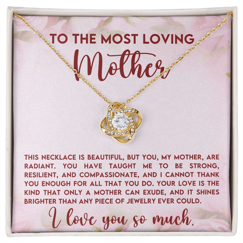 To The Most Loving Mother | Love Knot Necklace
